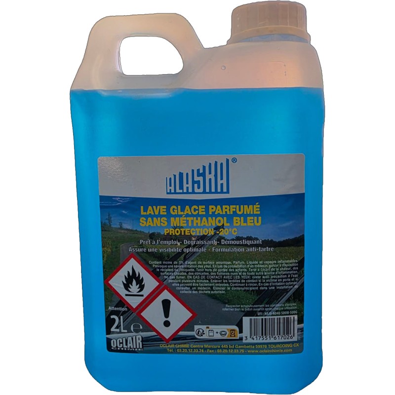 lave glace parfumé -20° 2 Litre